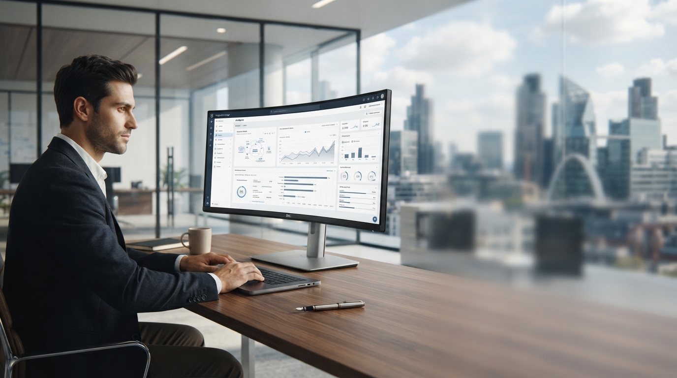 Vanguard Horology real-time market analysis dashboard displayed on a workstation